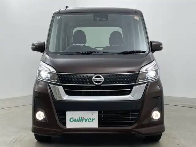 日産 デイズ ルークス ハイウェイスター Gターボ 岡山県 2018(平30)年 7.3万km モカブラウンP 純正ナビ(MM317D-W)/【フルセグ/AM/FA/CD/DVD】/両側パワースライドドア/エマージェンシーブレーキ/クルーズコントロール/純正フロアマット/純正ドアバイザー/純正アルミホイール/オートＬＥＤヘッドライト/オートハイビーム/リアサーキュレーター/ステアリングスイッチ/スマートキー×２/取扱説明書