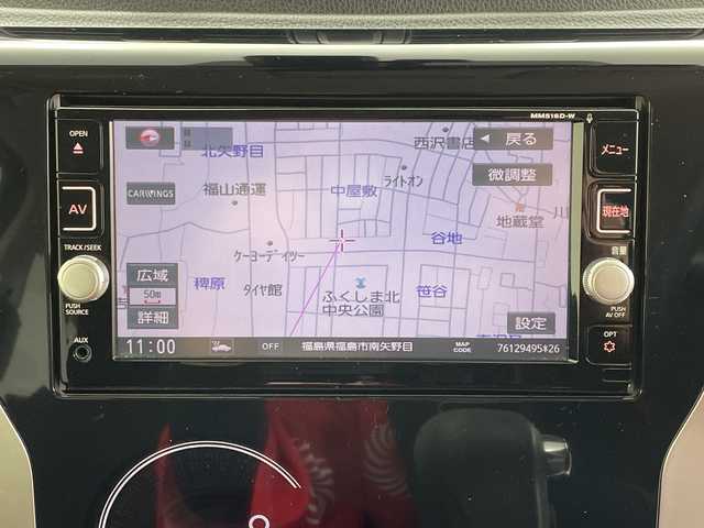 日産 デイズ ハイウェイスターX 福島県 2017(平29)年 5.2万km モカブラウンP /禁煙車//全周囲モニター//純正ナビ//４ＷＤ//ドライブレコーダー//フルセグＴＶ//ＢＴ//スマートキー//フォグライト//オートハイビーム//純正アルミホイール//衝突被害軽減ブレーキ//シートヒーター//取説・保証書