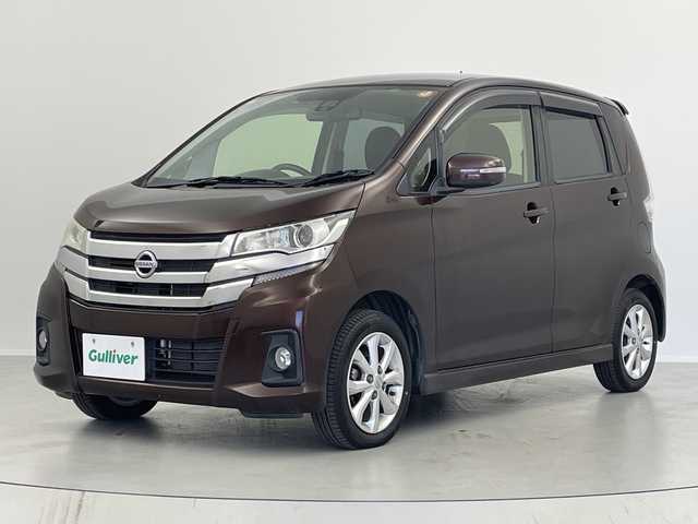 日産 デイズ ハイウェイスターX 福島県 2017(平29)年 5.2万km モカブラウンP /禁煙車//全周囲モニター//純正ナビ//４ＷＤ//ドライブレコーダー//フルセグＴＶ//ＢＴ//スマートキー//フォグライト//オートハイビーム//純正アルミホイール//衝突被害軽減ブレーキ//シートヒーター//取説・保証書