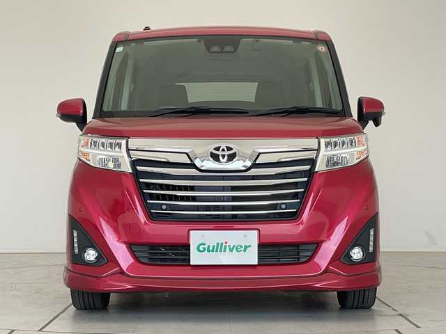 トヨタ ルーミー カスタムG－T 愛知県 2020(令2)年 3.2万km マゼンタベリーマイカM 純正9型ナビ　SDカードなし/両側パワースライドドア/シートヒーター/バックカメラ/コーナーセンサー/純正アルミホイール/ETC/LEDヘッドライト/ドライブレコーダー/衝突軽減システム/フルセグ/CD DVD/Bluetooth/ステアリングスイッチ/スマートキー/プッシュスタート