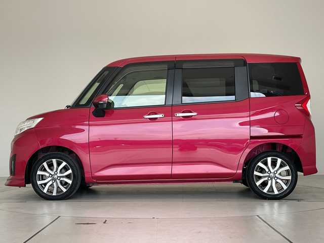 トヨタ ルーミー カスタムG－T 愛知県 2020(令2)年 3.2万km マゼンタベリーマイカM 純正9型ナビ　SDカードなし/両側パワースライドドア/シートヒーター/バックカメラ/コーナーセンサー/純正アルミホイール/ETC/LEDヘッドライト/ドライブレコーダー/衝突軽減システム/フルセグ/CD DVD/Bluetooth/ステアリングスイッチ/スマートキー/プッシュスタート