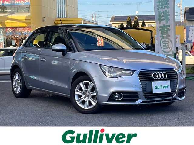 アウディ Ａ１ スポーツバック 1．4TFSI 茨城県 2014(平26)年 4.5万km シルバーⅡ 純正HDDナビ/フルセグ/Bluetooth/純正HIDヘッドライト/フォグライト/オートライト/ステアリングスイッチ/純正15インチアルミホイール/取扱説明書/新車時保証書/スペアキー×1