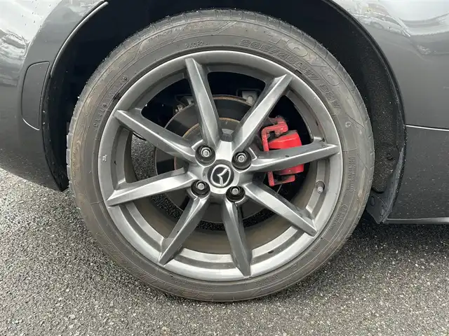 マツダ ロードスター ＲＦ VS 広島県 2016(平28)年 11.3万km マシーングレープレミアムM レッドキャリパー/BOSEサウンド/純正メモリナビ/　（フルセグ/USB/Bluetooth/CD/DVD/AM/FM）/ブラインドスポットモニター/バックカメラ/ドライブレコーダー/ETC/純正17インチアルミホイール/前席シートヒーター/本革シート/パドルシフト/車線逸脱防止装置/横滑り防止装置/純正フロアマット/LEDヘッドライト（AUTO機能付き）/プッシュスタート/スマートキー/保証書/取扱説明書