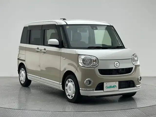 ダイハツ ムーヴ キャンバス X メイクアップ SA Ⅱ 兵庫県 2016(平28)年 1.6万km パールホワイトⅢ/ナチュラルベージュマイカメタリック 2トーン 社外メモリナビ/（CD/SD/USB/ワンセグTV）/・MDV-D304/バックカメラ/スマートアシスト2/クリアランスソナー/横滑り防止装置/盗難防止装置/プリクラッシュセーフティー/後方コーナーセンサー/LEDフォグランプ/ヘッドライトレベライザー/オートライト/ETC/アイドリングストップ/スマートキー/スペアキー1本/純正フロアマット/ドアバイザー/ベンチシート