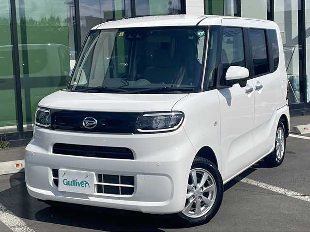 ダイハツ タント X ターボ 道東・釧路十勝 2020(令2)年 5.2万km ホワイト ・4WD/・社外SDナビ/（AM・FM・SD・BT）/・バックカメラ/・スマートキー/・プッシュスタート/・スマートアシスト/・車線逸脱警報/・ステアリングアシスト/・標識認識/・先行車発進通知/・コーナーセンサー/・横滑り防止システム/・オートマチックハイビーム/・オートライト/・LEDヘッドライト/・前席シートヒーター/・鉄ホイール付冬タイヤ　積込