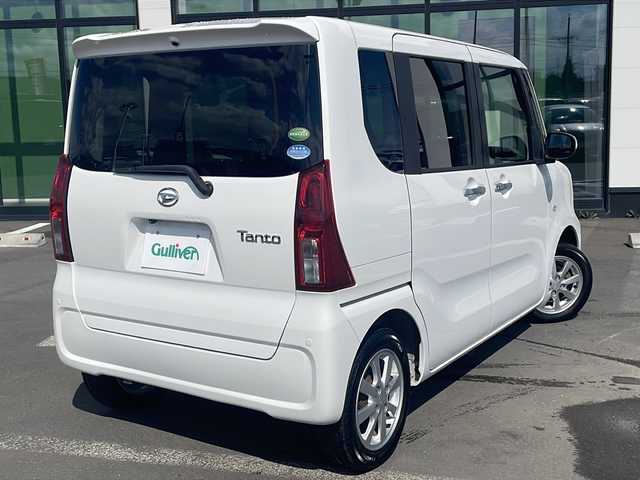 ダイハツ タント X ターボ 道東・釧路十勝 2020(令2)年 5.2万km ホワイト ・4WD/・社外SDナビ/（AM・FM・SD・BT）/・バックカメラ/・スマートキー/・プッシュスタート/・スマートアシスト/・車線逸脱警報/・ステアリングアシスト/・標識認識/・先行車発進通知/・コーナーセンサー/・横滑り防止システム/・オートマチックハイビーム/・オートライト/・LEDヘッドライト/・前席シートヒーター/・鉄ホイール付冬タイヤ　積込