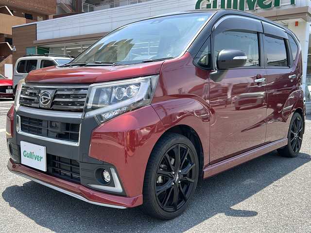 ダイハツ ムーヴ カスタム RS ハイパー SAⅡ 大阪府 2017(平29)年 11.6万km ブラックマイカメタリック/ファイアークォーツレッドメタリック 2トーン 純正ナビ/AM.FM.BT.CD.DVD/フルセグテレビ/D席シートヒーター/パワーモード/スマートアシスト/バックカメラ/後方コーナーセンサー/横滑り防止装置/衝突軽減ブレーキ/社外16インチアルミホイール/電動格納ミラー/ウインカーミラー/アイドリングストップ/ETC/ABS/LEDヘッドライト