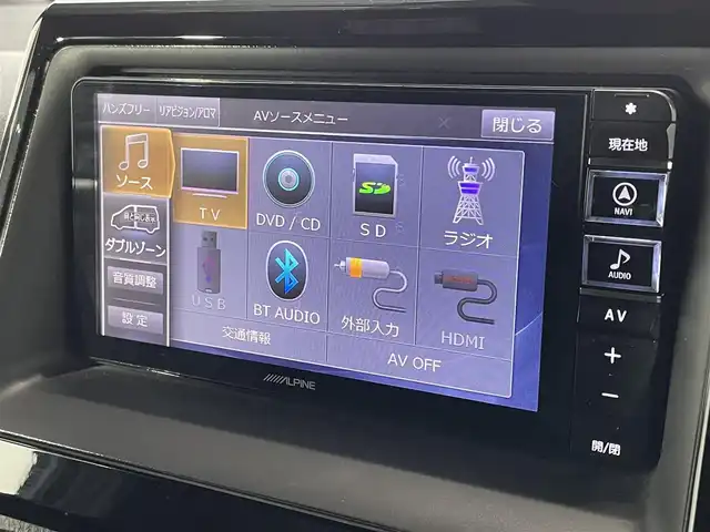 トヨタ ノア Si ダブルバイビー 大阪府 2018(平30)年 3.2万km ブラック ALPINEナビ(フルセグ/DVD再生/Bluetooth) バックカメラ 後席モニター ETC 両側パワースライドドア ハーフレザー 衝突軽減 クルコン トヨタセーフティセンス 前後ドラレコ