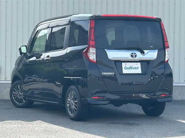 トヨタ ルーミー カスタムG S 山形県 2017(平29)年 4.7万km ブラックマイカメタリック 4WD/衝突被害軽減システム/純正SDナビ/　　【CD DVD BT フルセグ MSV】/バックカメラ/両側パワースライドドア/クルーズコントロール/LEDオートヘッドライト/14インチアルミホイール/パーキングアシスト/アイドリングストップ/ステアリングスイッチ/電動格納ウィンカーミラー/フォグランプ/スマートキー×2/ETC