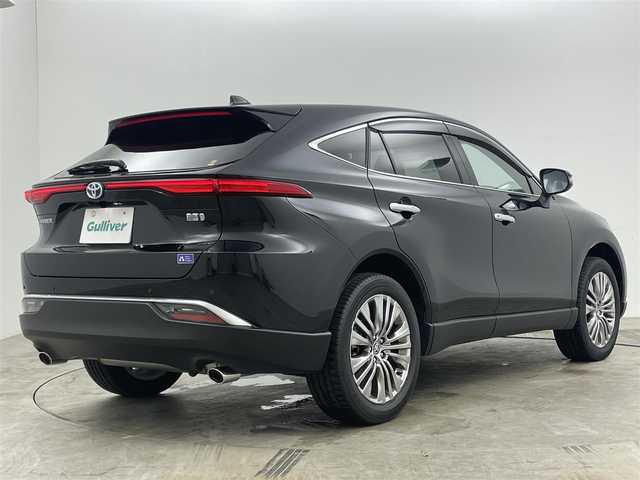 トヨタ ハリアー ハイブリッド Z 岡山県 2024(令6)年 0.9万km プレシャスブラックパール 純正12.3インチナビ/（BT/フルセグTV/Carplay)/アラウンドビューカメラ/JBLプレミアムサウンドシステム/デジタルインナーミラー/D席パワーシート/パワーバックドア/セーフティセンス/衝突回避支援パッケージ/ブラインドスポットミニター/パーキングサポートブレーキ/LEDヘッドライト/LEDフォグランプ/純正フロアマット/純正19インチアルミホイール