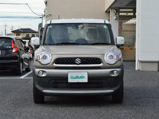 スズキ クロスビー HYBRID MZ 栃木県 2018(平30)年 5.3万km キャラバンアイボリーパールメタリック/ホワイト 2トーンルーフ ワンオーナー/全方位モニター/スズキセーフティサポート/　・デュアルセンサーブレーキサポート/　・前後誤発進抑制機能/　・車線逸脱警報/　・ふらつき警報/　・先行車発進お知らせ/　・リヤパーキングセンサー/　・後退時ブレーキサポート/純正SDナビ/[フルセグ/AM/FM/CD/DVD/BT/SD/USB]/ETC/前席シートヒーター/クルーズコントロール/LEDヘッドライト/フォグランプ/オートライト/パドルシフト/ステアスイッチ/新車保証書