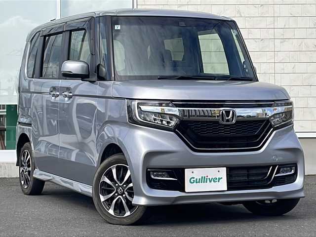ホンダ Ｎ ＢＯＸ カスタム G L ホンダセンシング 岩手県 2019(令1)年 5.7万km ルナシルバーM 社外HDDナビ/AM/FM/CD/DVD/Bluetooth/フルセグTV/バックカメラ/ビルトインETC/ドライブレコーダー/両側パワースライドドア/アダプティブクルーズコントロール/衝突被害軽減ブレーキ/レーンキープアシスト/横滑り防止装置/コーナーセンサー/アイドリングストップ/シートヒーター/オートライト/LEDヘッドライト/フォグランプ/スマートキー/プッシュスタート/電動格納ミラー/純正14インチAW/純正フロアマット/ドアバイザー/取扱説明書