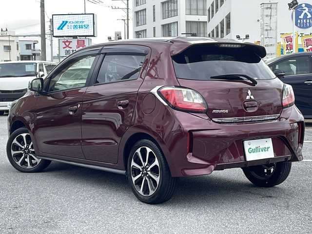 三菱 ミラージュ G 沖縄県 2021(令3)年 1.5万km ワインレッドP ワンオーナー/ナビ/フルセグＴＶ/オーディオ（Ｂｌｕｅｔｏｏｔｈ　ＣＤ　ＤＶＤ　ＳＤ）/ＥＴＣ/バックカメラ/ＬＥＤヘッドライト/フォグライト/ウィンカーミラー/スマートキー/プッシュスタート/衝突被害軽減ブレーキ