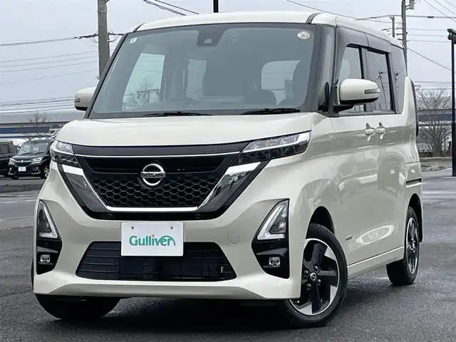 日産 ルークス ハイウェイスター X 道央・札幌 2020(令2)年 3.1万km フローズンバニラパール ４WD/ワンオーナー/純正ディーラーOPナビ/CD/DVD/BT/フルセグ/プロパイロット/エマージェンシーブレーキ/横滑り防止装置/レーンキープアシスト/クリアランスソナー/アラウンドビューモニター/ドライブレコーダー/アイドリングストップ/両側パワースライドドア/前席シートヒーター/シートカバー/ステアリングリモコン/プッシュスタート/スマートキー/LEDヘッドライト/オートライト/オートハイビーム/フォグランプ/ヘッドライトレベライザー/電動格納ミラー/ウィンカーミラー/純正フロアマット/ドアバイザー/スペアキー