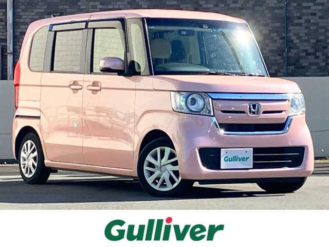 ホンダ Ｎ ＢＯＸ G EX ホンダセンシング 静岡県 2018(平30)年 4.9万km プレミアムピンクP エンジンスタートボタン/パワーステアリング/パワーウィンドウ/アイドリングストップ/オートエアコン/レーダークルーズコントロール/スマートキー/USB入力端子/純正ETC/バックカメラ/純正ナビ（CD/DVD/BT/フルセグ）/ドライブレコーダー前後/ウォークスルー/純正フロアマット/布シート/両側パワースライドドア/ABS/横滑り防止装置/コーナーセンサー/レーンキープアシスト/オートライト/オートマチックハイビーム/LEDヘッドライト/W+サイドエアバッグ/衝突軽減システム/カーテンエアバッグ/合皮シートカバー/大型ルーフコンソール