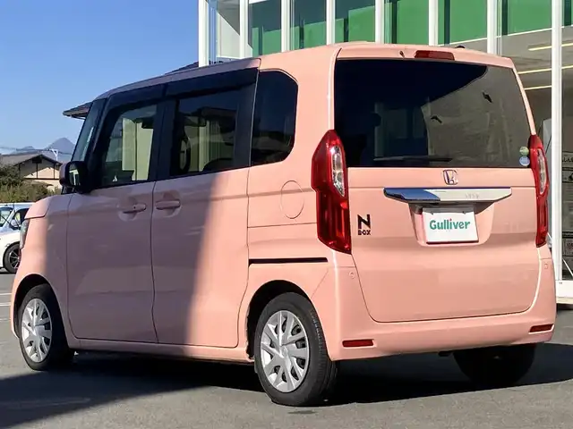 ホンダ Ｎ ＢＯＸ G EX ホンダセンシング 静岡県 2018(平30)年 4.9万km プレミアムピンクP エンジンスタートボタン/パワーステアリング/パワーウィンドウ/アイドリングストップ/オートエアコン/レーダークルーズコントロール/スマートキー/USB入力端子/純正ETC/バックカメラ/純正ナビ（CD/DVD/BT/フルセグ）/ドライブレコーダー前後/ウォークスルー/純正フロアマット/布シート/両側パワースライドドア/ABS/横滑り防止装置/コーナーセンサー/レーンキープアシスト/オートライト/オートマチックハイビーム/LEDヘッドライト/W+サイドエアバッグ/衝突軽減システム/カーテンエアバッグ/合皮シートカバー/大型ルーフコンソール