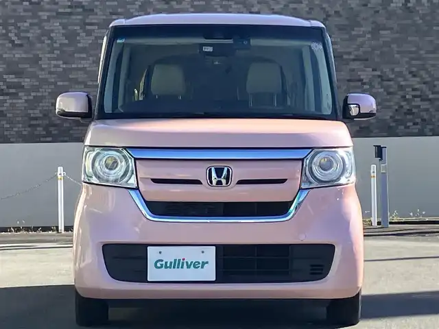ホンダ Ｎ ＢＯＸ G EX ホンダセンシング 静岡県 2018(平30)年 4.9万km プレミアムピンクP エンジンスタートボタン/パワーステアリング/パワーウィンドウ/アイドリングストップ/オートエアコン/レーダークルーズコントロール/スマートキー/USB入力端子/純正ETC/バックカメラ/純正ナビ（CD/DVD/BT/フルセグ）/ドライブレコーダー前後/ウォークスルー/純正フロアマット/布シート/両側パワースライドドア/ABS/横滑り防止装置/コーナーセンサー/レーンキープアシスト/オートライト/オートマチックハイビーム/LEDヘッドライト/W+サイドエアバッグ/衝突軽減システム/カーテンエアバッグ/合皮シートカバー/大型ルーフコンソール