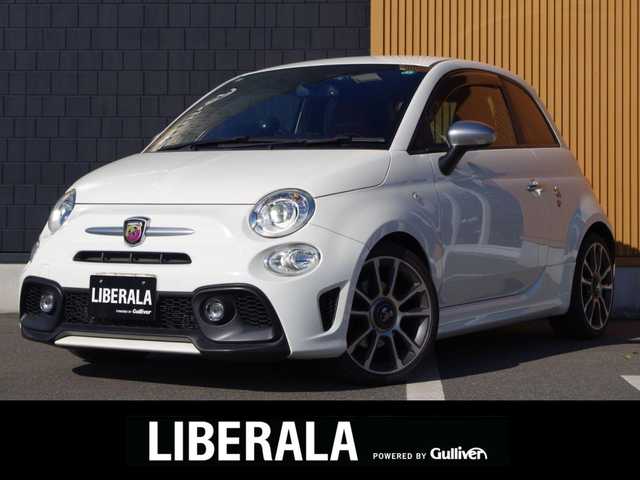 アバルト ５９５ ツーリズモ 埼玉県 2019(令1)年 1.3万km ホワイト 純正ディスプレイオーディオ/・Bluetoothオーディオ/FM/AM/赤合皮シート/純正17インチAW/HIDヘッドライト/パドルシフト/コーナーセンサー（後ろのみ）/純正フロアマット/ETC