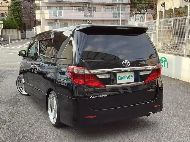 トヨタ アルファード 240S タイプゴールドⅡ 神奈川県 2014(平26)年 10.8万km ブラック 純正9インチSDナビ/ ・フルセグTV/DVD再生/ ・Bluetooth/SD録音/純正11インチフリップダウンモニター/ ・後席用リモコンあり/社外20インチAW/ ・WORKランベックLD1/両側パワースライドドア/パワーバックドア/クリアランスソナー/ハーフレザーシート/クルーズコントロール/キセノン/フォグ/オートライト/バックカメラ/ビルトインETC/ウッドコンビステアリング/ステアリングリモコン/リアオートエアコン/アクセサリーコンセント/ ・AC100V/100W/スマートキーx2/保証書/取扱説明書/点検記録/   27/9・28/11・30/11・R2/11・R3/10