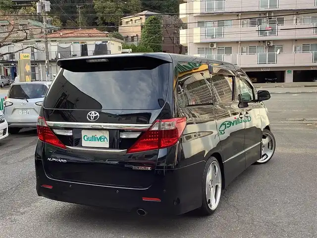 トヨタ アルファード 240S タイプゴールドⅡ 神奈川県 2014(平26)年 10.8万km ブラック 純正9インチSDナビ/ ・フルセグTV/DVD再生/ ・Bluetooth/SD録音/純正11インチフリップダウンモニター/ ・後席用リモコンあり/社外20インチAW/ ・WORKランベックLD1/両側パワースライドドア/パワーバックドア/クリアランスソナー/ハーフレザーシート/クルーズコントロール/キセノン/フォグ/オートライト/バックカメラ/ビルトインETC/ウッドコンビステアリング/ステアリングリモコン/リアオートエアコン/アクセサリーコンセント/ ・AC100V/100W/スマートキーx2/保証書/取扱説明書/点検記録/   27/9・28/11・30/11・R2/11・R3/10