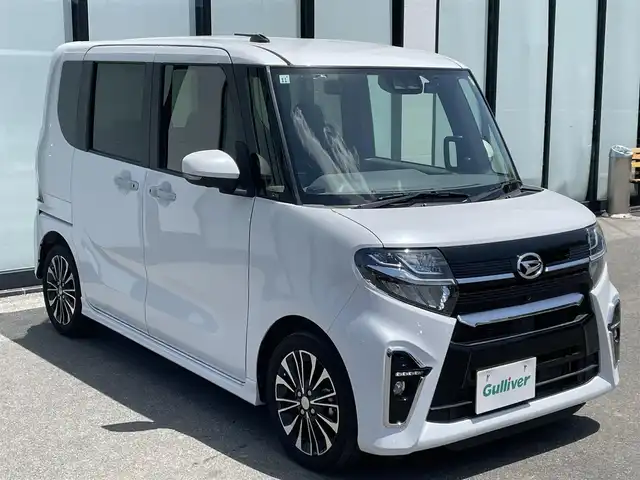 ダイハツ タント カスタム RS 大阪府 2019(令1)年 4.5万km パール 社外ナビ　/ビルトインＥＴＣ　/ターボ車　/クルーズコントロール　/純正フロアマット　/両側パワースライドドア　/ドライブレコーダー（前）　/純正１５インチアルミホイール　/ＬＥＤヘッドライト　/３６０°カメラ/前席シートヒーター/レーダー探知機/フルセグTV