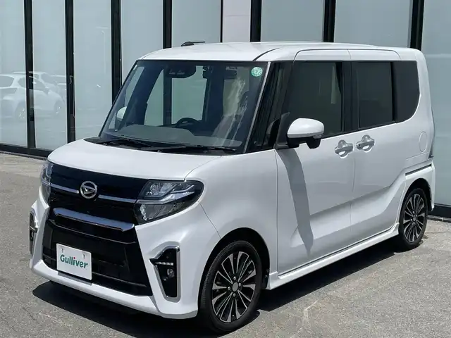 ダイハツ タント カスタム RS 大阪府 2019(令1)年 4.5万km パール 社外ナビ　/ビルトインＥＴＣ　/ターボ車　/クルーズコントロール　/純正フロアマット　/両側パワースライドドア　/ドライブレコーダー（前）　/純正１５インチアルミホイール　/ＬＥＤヘッドライト　/３６０°カメラ/前席シートヒーター/レーダー探知機/フルセグTV