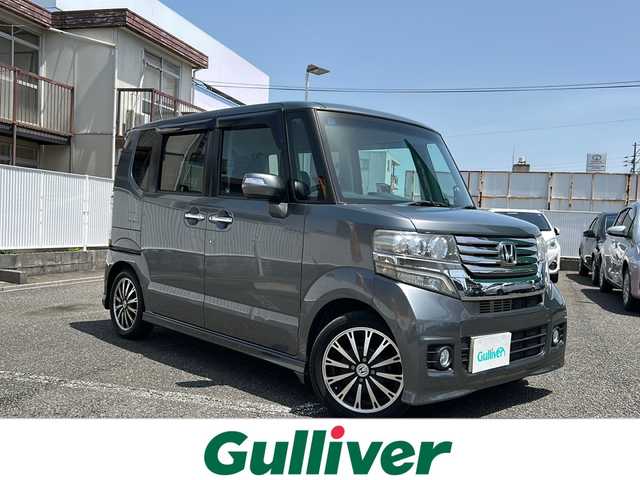 ホンダ Ｎ ＢＯＸ カスタム G ターボパッケージ 岐阜県 2012(平24)年 9.1万km ポリッシュドメタルメタリック ワンオーナー/純正ディーラーナビ/VXM-128VS/・ワンセグTV/CD/DVD/FM/AM/SD/クルーズコントロール/パドルシフト/ステアリングスイッチ/ETC/両側パワースライドドア/横滑り防止機能/純正フロアマット/ドアバイザー/スマートキースペア