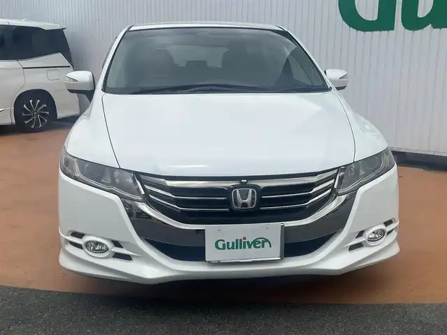ホンダ オデッセイ アブソルート 三重県 2013(平25)年 14万km ホワイトオーキッドパール ワンオーナー/ACCレーダークルーズ/CMBS衝突軽減ブレーキ/革シート（シートヒーター）/HDDナビゲーション/マルチビューカメラ/リヤエンターテイメント/スマートキー/18インチアルミホイール/HIDヘッドランプ