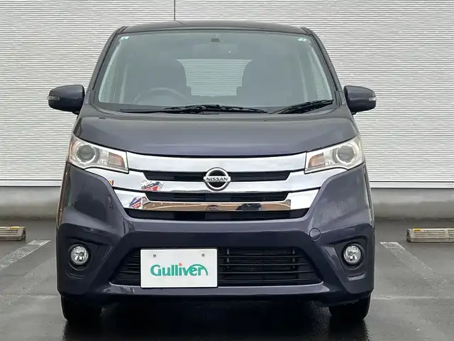 日産 デイズ ハイウェイスターX 秋田県 2013(平25)年 4.5万km プレミアムパープルP 純正ナビ/フルセグテレビ/スマートキー/バックカメラ/純正アルミ/純正フロアマット/プッシュスタート/アイドリングストップ/オートエアコン/純正ドアバイザー/電動格納ウインカーミラー/アラウンドビューモニター/パワーステアリング/パワーウインドウ/保証書/記録簿/ベンチシート/ABS/キセノンヘッドライト/エアバッグ（ダブル）