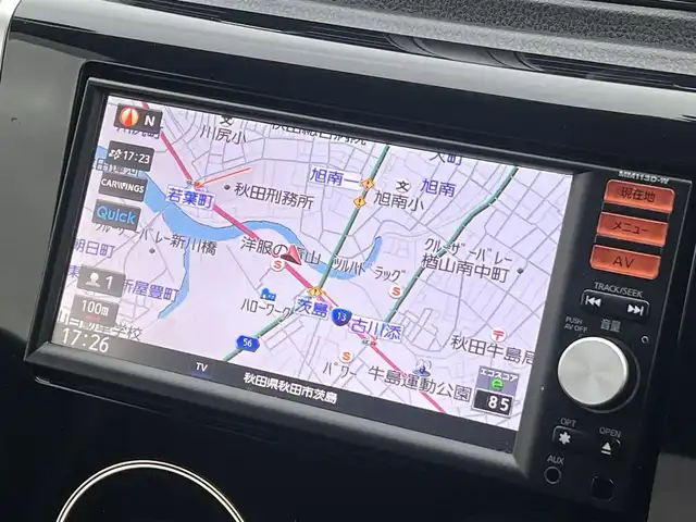 日産 デイズ ハイウェイスターX 秋田県 2013(平25)年 4.5万km プレミアムパープルP 純正ナビ/フルセグテレビ/スマートキー/バックカメラ/純正アルミ/純正フロアマット/プッシュスタート/アイドリングストップ/オートエアコン/純正ドアバイザー/電動格納ウインカーミラー/アラウンドビューモニター/パワーステアリング/パワーウインドウ/保証書/記録簿/ベンチシート/ABS/キセノンヘッドライト/エアバッグ（ダブル）