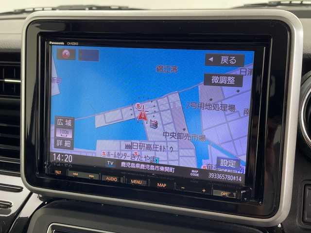 スズキ スペーシア カスタム HYBRID GS 鹿児島県 2019(令1)年 6.3万km ピュアホワイトP 純正SDナビ/（AM/FM/CD/DVD/Bluetooth）/フルセグテレビ/全方位モニター/前後ドライブレコーダー/片側パワースライドドア /ヘッドアップディスプレイ/シートヒーター/LEDヘッドライト/スマートキー /純正AW14インチ/禁煙車