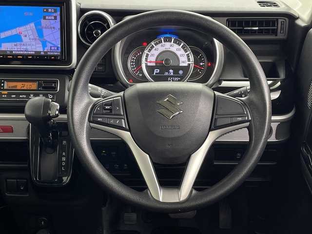 スズキ スペーシア カスタム HYBRID GS 鹿児島県 2019(令1)年 6.3万km ピュアホワイトP 純正SDナビ/（AM/FM/CD/DVD/Bluetooth）/フルセグテレビ/全方位モニター/前後ドライブレコーダー/片側パワースライドドア /ヘッドアップディスプレイ/シートヒーター/LEDヘッドライト/スマートキー /純正AW14インチ/禁煙車