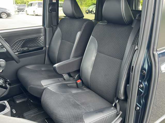 ダイハツ タント カスタム X スタイルセレクション 愛媛県 2021(令3)年 2.8万km レーザーブルークリスタルシャイン 社外SDナビ/ETC/両側パワースライドドア/純正ドライブレコーダー前のみ/純正フロアマット/純正１４インチAW/コーナーセンサー前後/ハーフレザー/前席シートヒーター/Bluetooth/スマートキー/スペアキー/レーンキープアシスト/オートLEDヘッドライト/横滑り防止/衝突被害軽減システム/アイドリングストップ/プッシュスタート