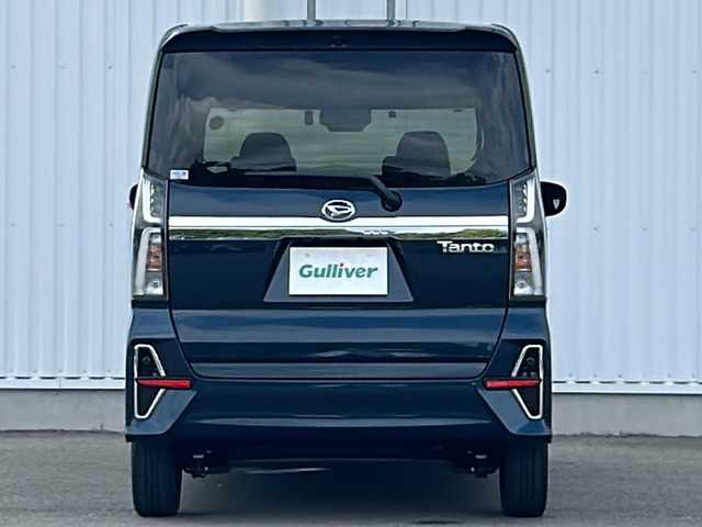 ダイハツ タント カスタム X スタイルセレクション 愛媛県 2021(令3)年 2.8万km レーザーブルークリスタルシャイン 社外SDナビ/ETC/両側パワースライドドア/純正ドライブレコーダー前のみ/純正フロアマット/純正１４インチAW/コーナーセンサー前後/ハーフレザー/前席シートヒーター/Bluetooth/スマートキー/スペアキー/レーンキープアシスト/オートLEDヘッドライト/横滑り防止/衝突被害軽減システム/アイドリングストップ/プッシュスタート