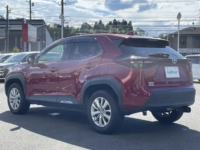 トヨタ ヤリスクロス G 鹿児島県 2021(令3)年 2.8万km センシュアルレッドマイカ トヨタセーフティセンス/-プリクラッシュセーフティー/-レーダークルーズコントロール/-オートマチックハイビーム/純正ディスプレイオーディオ/【Bluetooth/Miracast】/バックカメラ/LEDヘッドライト/前後ドライブレコーダー/純正16インチアルミホイール/アイドリングストップ/スマートキー/ETC