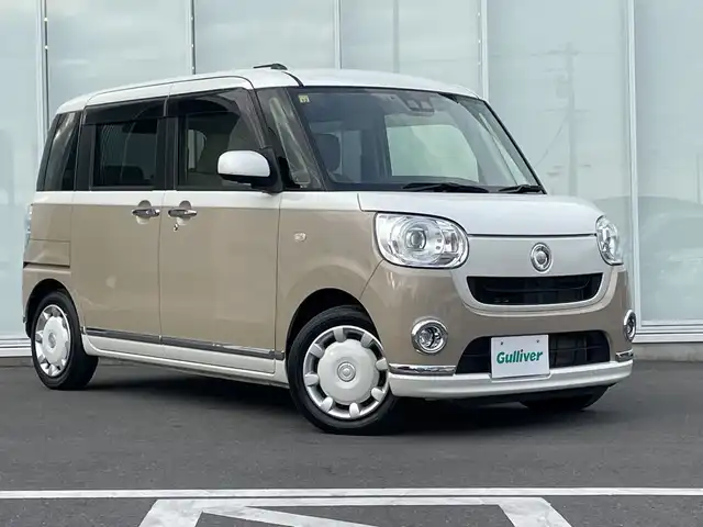 ダイハツ ムーヴ キャンバス G メイクアップ リミテッド　SAⅢ 神奈川県 2020(令2)年 3万km パールホワイトⅢ/ナチュラルベージュマイカメタリック 2トーン 純正SDナビ（NMZK-W700）/フルセグ/Bluetooth/CD/DVD/USB/両側パワースライドドア/全周囲カメラ/ドライブレコーダー/純正フロアマット/LEDヘッドライト/フォグランプ/オートライト/オートマチックハイビーム/コーナーセンサー/アイドリングストップ/プッシュスタート/スマートキー/電動格納ミラー/ドアバイザー/横滑り防止装置/衝突被害軽減システム