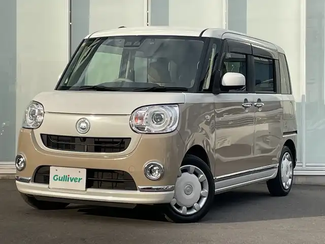 ダイハツ ムーヴ キャンバス G メイクアップ リミテッド　SAⅢ 神奈川県 2020(令2)年 3万km パールホワイトⅢ/ナチュラルベージュマイカメタリック 2トーン 純正SDナビ（NMZK-W700）/フルセグ/Bluetooth/CD/DVD/USB/両側パワースライドドア/全周囲カメラ/ドライブレコーダー/純正フロアマット/LEDヘッドライト/フォグランプ/オートライト/オートマチックハイビーム/コーナーセンサー/アイドリングストップ/プッシュスタート/スマートキー/電動格納ミラー/ドアバイザー/横滑り防止装置/衝突被害軽減システム