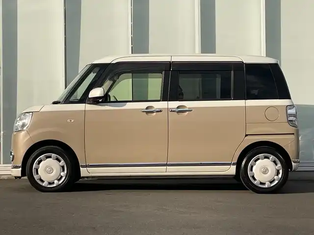 ダイハツ ムーヴ キャンバス G メイクアップ リミテッド　SAⅢ 神奈川県 2020(令2)年 3万km パールホワイトⅢ/ナチュラルベージュマイカメタリック 2トーン 純正SDナビ（NMZK-W700）/フルセグ/Bluetooth/CD/DVD/USB/両側パワースライドドア/全周囲カメラ/ドライブレコーダー/純正フロアマット/LEDヘッドライト/フォグランプ/オートライト/オートマチックハイビーム/コーナーセンサー/アイドリングストップ/プッシュスタート/スマートキー/電動格納ミラー/ドアバイザー/横滑り防止装置/衝突被害軽減システム