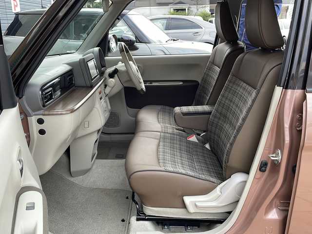 スズキ ラパン ＬＣ X 佐賀県 2023(令5)年 1.1万km テラコッタピンクメタリック/アーバンブラウン 2トーン エンジンスタートボタン/保証書/取扱説明書/記録簿/ワンオーナー/アイドリングストップ/スマートキー/スペアキー有/Bluetooth接続/CD/TV/社外ナビ/前後ドライブレコーダー/ベンチシート/純正フロアマット/前席シートヒーター/ABS/前後コーナーセンサー/LEDライト/レーンキープアシスト/盗難防止装置/オートライト/Wエアバッグ/衝突被害軽減システム/ステアリングスイッチ/クリアランスソナー/電格ウィンカーミラー