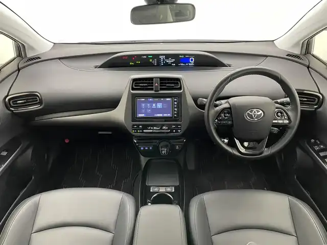 トヨタ プリウス S ツーリングセレ ブラックED 愛知県 2021(令3)年 3.7万km プラチナホワイトパールマイカ 純正ナビ　全方位カメラ　禁煙車　フルセグ　DVD　追従クルコン　ETC　セーフティセンス　１００V充電　シートヒーター　衝突軽減　コーナーセンサー　LEDライト　フォグ　Bluetooth　純正マット　純正１７インチAW　オートハイビーム　nanoeエアコン 　車線逸脱　スマートキー　プッシュスタート