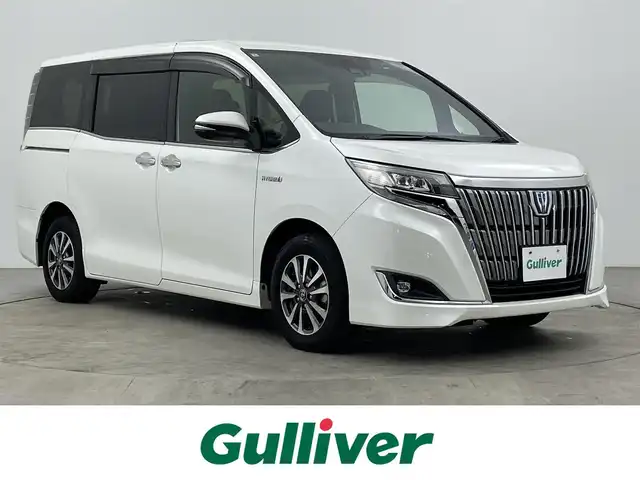 トヨタ エスクァイア ハイブリッド Xi 大分県 2018(平30)年 4.5万km ホワイトパールクリスタルシャイン 純正ナビ（フルセグＴＶ／Ｂｌｕｅｔｏｏｔｈ／ＣＤ／ＤＶＤ）　/フリップダウンモニター　/バックカメラ　/トヨタセーフティーセンス　/片側パワースライド　/スマートキー　/プッシュスタート　/純正ＡＷ