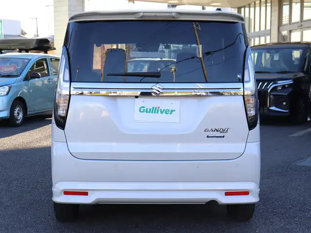 スズキ ソリオ バンディット HV MV 神奈川県 2023(令5)年 0.8万km ピュアホワイトP 純正メモリナビ/フルセグテレビ/全方位カメラ/Bluetooth/アダプティブクルーズ/スズキセーフティサポート/両側パワースライドドア/プッシュスタート/ドライブレコーダー/ETC/前関シートヒーター/LEDヘッドライト/保証書/取説/記録(R.7)/スペアスマートキー