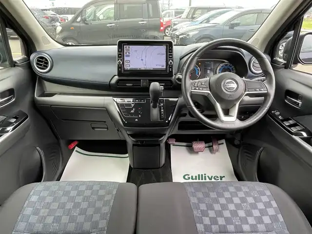 日産 デイズ ハイウェイスターG ターボ 佐賀県 2020(令2)年 4.8万km プレミアムパープルP ワンオーナー/純正9インチSDナビゲーション/・フルセグTV/CD/DVD/SD/Bluetooth/アラウンドビューモニター(ルームミラー同時映写)/エマージェンシーブレーキ/車線逸脱警報機能/クリアランスソナー/ISOFIX対応/革巻きステアリング/ステアリングリモコン/純正15インチアルミホイール/純正LEDヘッドライト/純正フォグランプ/純正フロアマット/新車保証書/スペアキー１本