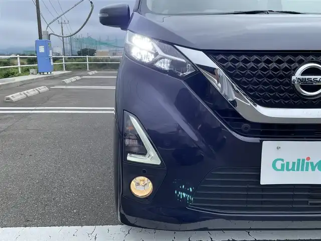 日産 デイズ ハイウェイスターG ターボ 佐賀県 2020(令2)年 4.8万km プレミアムパープルP ワンオーナー/純正9インチSDナビゲーション/・フルセグTV/CD/DVD/SD/Bluetooth/アラウンドビューモニター(ルームミラー同時映写)/エマージェンシーブレーキ/車線逸脱警報機能/クリアランスソナー/ISOFIX対応/革巻きステアリング/ステアリングリモコン/純正15インチアルミホイール/純正LEDヘッドライト/純正フォグランプ/純正フロアマット/新車保証書/スペアキー１本