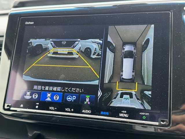 ホンダ ステップワゴン スパーダ ハイブリッド G EX ホンダセンシング 大阪府 2019(平31)年 1.8万km プラチナホワイトパール 純正９インチナビ　/フルセグ　/Ｂｌｕｅｔｏｏｔｈ　/全方位カメラ　/両側パワースライドドア　/レザーシート　/シートヒーター　/エアーシート　/ＡＣ１００Ｖ　/前後ドライブレコーダー　/レーダークルーズコントロール/前後コーナーセンサー