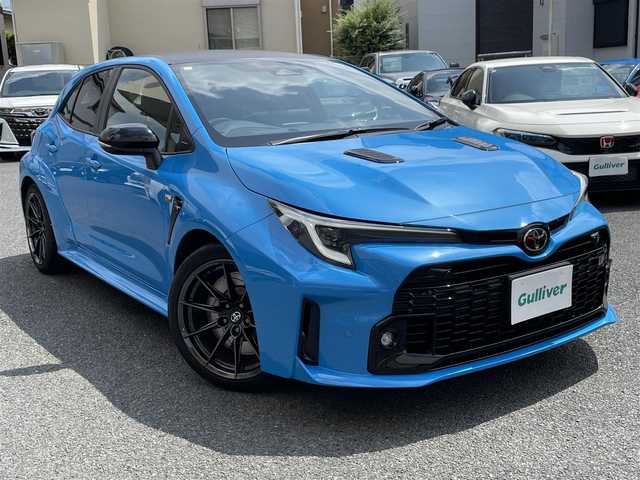 トヨタ ＧＲカローラ RZ 神奈川県 2023(令5)年 0.6万km 青 50台限定車/ワンオーナー/純正メモリーナビ・地デジTV/JBLスピーカー/バックモニター/純正USB/BT/Miracast/ビルトインETC2.0/ハーフレザーシート/前席シートヒーター/ステアリングヒーター/HUD/純正18インチAW/GRブレーキキャリパー/カーボンルーフ/トヨタセーフティセンス/レーダークルーズコントロール/PCS/LDA/BSM/RCTA/SEA/RSA/コーナーセンサー/オートハイビーム/ステアリングスイッチ/プッシュスタート/スマートキー×2/R5/6年ディーラー整備記録/保証書・取説あり