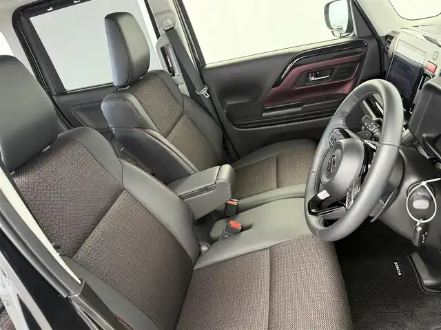 スズキ スペーシア カスタム HYBRID XS ターボ 愛知県 2024(令6)年 0.8万km ブルーイッシュブラックパール3 全方位モニター付9インチナビゲーション/　　・Bluetooth対応/フルセグTV/両側パワースライドドア/ステアリングリモコン/アダプティブクルーズコントロール/パドルシフト/ステアリングヒーター/ヘッドアップディスプレイ/ハーフレザーシート/シートヒーター（運転席/助手席）/後席オットマンシート/デュアルカメラブレーキサポート/車線維持支援機能