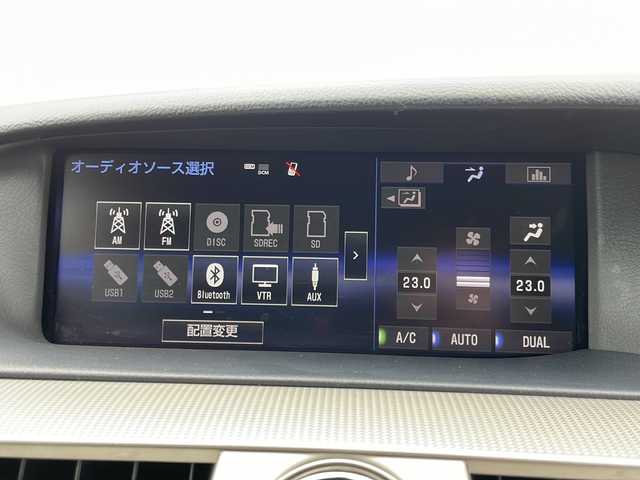 レクサス ＬＳ 600h Fスポーツ 岩手県 2015(平27)年 7.2万km スターライトブラックガラスフレーク レクサスプレミアムサウンド　ナビ　スマートキー　純正２０ＡＷ　Ｒクルコン　バックＣ　Ｂｌｕｅｔｏｏｔｈ再生　ＵＳＢ　ＥＴＣ　ＡＵＸ　フルセグ　サンルーフ　ドラレコ　Ｐシート　Ｓヒーター　エアシート　ＢＳＭ　レーンキープ
