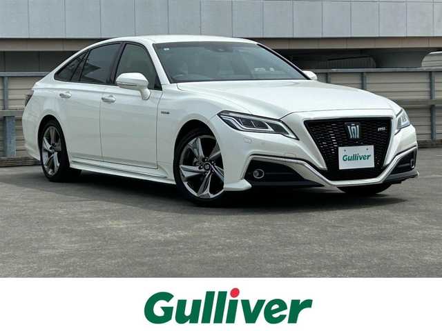 トヨタ クラウン ハイブリッド RS 静岡県 2019(平31)年 2.8万km ホワイトパールクリスタルシャイン ２２０系/トヨタセーフティセンス/純正8型ディスプレイ/ナビ/フルセグＴＶ/ＥＴＣ２．０/バックカメラ/スーパーライブサウンドシステム/三眼ＬＥＤヘッドライト/シーケンシャル/プッシュスタート/ＡＨＢ/ＬＴＡ/レーダークルーズ/純正１８ＡＷ/純正フロアマット/サイドカーテンエアバッグ/シートヒーター/前席パワーシート