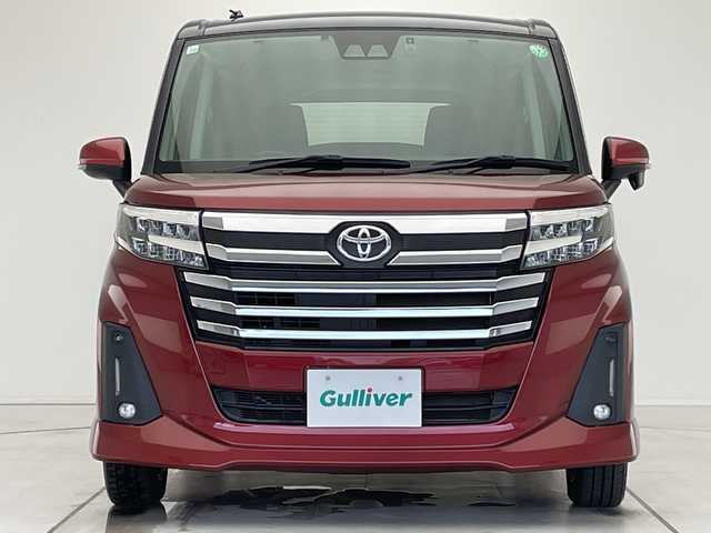 トヨタ ルーミー カスタムG 愛知県 2020(令2)年 2.4万km ブラックマイカメタリック/ファイアークォーツレッドメタリック 純正9型ディズプレイオーディオ　ナビ機能なし/両側パワースライドドア/レーダークルーズコントロール/バックカメラ/コーナーセンサー/純正アルミホイール/LEDヘッドライト/オートマチックハイビーム/ドライブレコーダー/ETC/衝突軽減システム/フルセグ/Bluetooth/ステアリングスイッチ/スマートキー/プッシュスタート